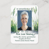 Foto Grasslands Wildgras Visitenkarte (Rückseite)