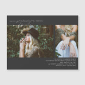 Foto Gray Magnetic Gray Gray Magnetkarte (Vorderseite)