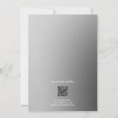 Foto Gray QR Code Hochzeit Save The Date (Rückseite)