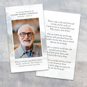 Foto Great Outdoor River Memorial Prayer Card