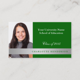 Foto Green Abschluss formaler Netzwerkstudent Telefonnummerkarte