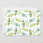 Foto Green Animals Safari Wild 1. Geburtstag Einladung (Rückseite)