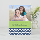 Foto Green Blue 5. Jahrestag Einladung (Stehend Vorderseite)