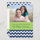 Foto Green Blue 5. Jahrestag Einladung (Vorne/Hinten)