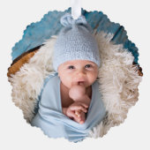 Foto Green Hanukkah Menorah Candles Modern Boho Ornament Karte (Rückseite)