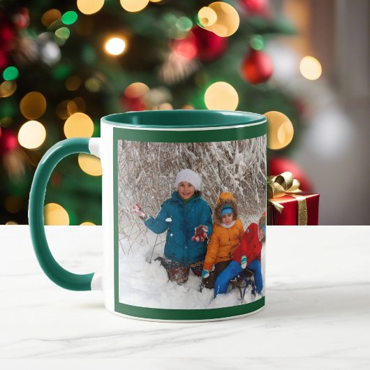 Foto Green personalize Template Geschenk Kaffee Ta Tasse