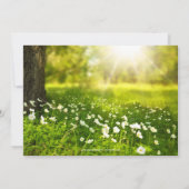 Foto Green Spring Script Country Post Hochzeit Einladung (Rückseite)