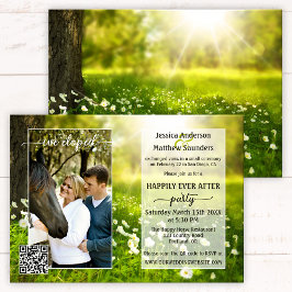 Foto Green Spring Script Country Post Hochzeit Einladung