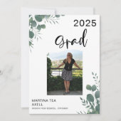 Foto Greenery Abschluss Ankündigung (Vorderseite)