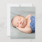 Foto Greenery Elephant Neutral Baby Dusche Einladung (Rückseite)