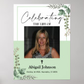 Foto Greenery feiert Lebensbeerungspposter Poster (Vorne)