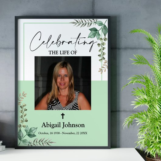 Foto Greenery feiert Lebensbeerungspposter Poster