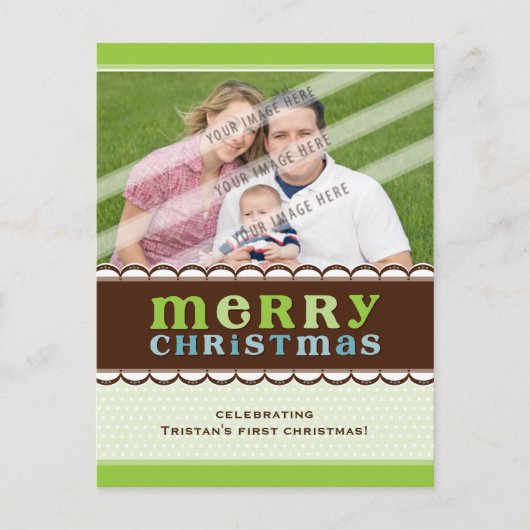 FOTO GREETING POSTCARD: Candyfloss 3 Feiertagspostkarte (Vorderseite)