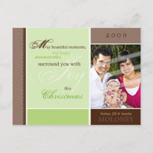 Foto GREETING POSTCARD: inspirierende Freude 3 Feiertagspostkarte