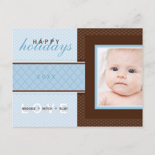 FOTO GREETKARTE: Süße 1 Feiertagspostkarte