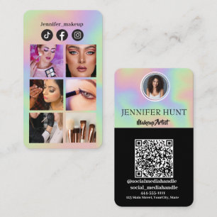 Foto Grid Instagram QR Code Social Media Visitenkarte