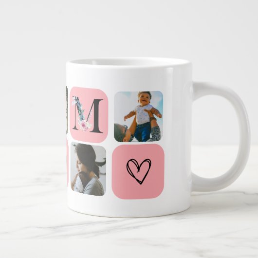 Foto-Grid-Muttertag Jumbo-Tasse (Rechts)