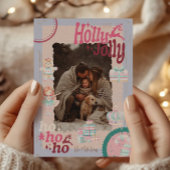 Foto Groovy Nutcracker Retro Pastell Weihnachten Folieneinladung