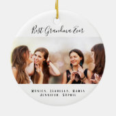 Foto Großmutter Keramik Ornament (Hinten)