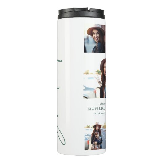 Foto-Grün-Abschluss-Drehbuch Thermosbecher (Rückseite)