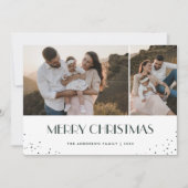 Foto Grün und Weiß frohe Weihnachten (Vorderseite)