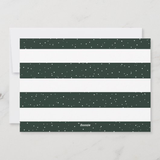 Foto Grün und Weiß frohe Weihnachten (Rückseite)