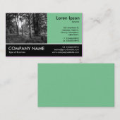 Foto, grün verblasst, im Wald Visitenkarte (Vorne/Hinten)