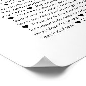 Foto Gründe für unsere Liebe Poster (Ecke)