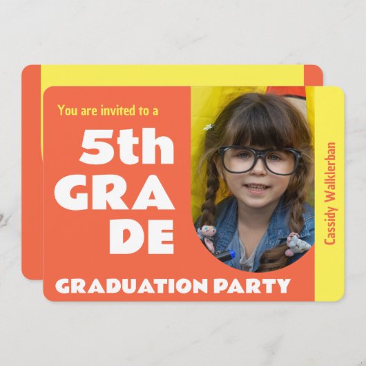 Foto-Grundschule Einladung (Vorne/Hinten)