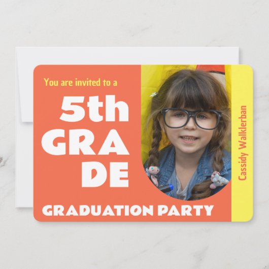 Foto-Grundschule Einladung (Vorderseite)