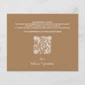 Foto Grüne Blätter QR-Kodex Save the Date (Rückseite)