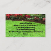 Foto Grüne Landschaft Pflegegeschäft Visitenkarte (Rückseite)
