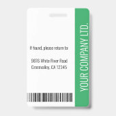 Foto "Grüne Mitarbeitersicherheit" für das Logo "B Ausweis (Back)