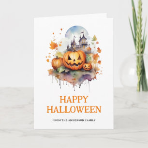 Foto Gruselpumpkins Frohes Halloween Karte