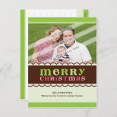 FOTO-GRUSS-POSTKARTE:: Candyfloss 2 Feiertagspostkarte (Vorne/Hinten)