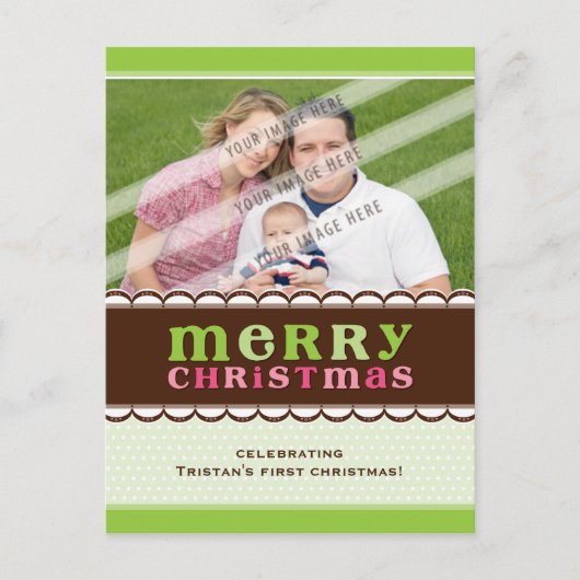 FOTO-GRUSS-POSTKARTE:: Candyfloss 2 Feiertagspostkarte (Vorderseite)