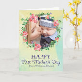 Foto-Grußkarte der ersten Mutter Karte (Gelbe Blume)