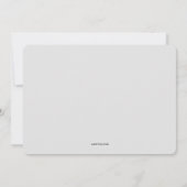 Foto-Grußkarte für den 1. Vater Einladung (Rückseite)