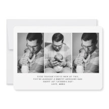 Foto-Grußkarte für den 1. Vater