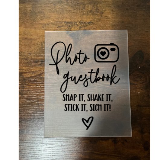 Foto Guestbook Acrylschild