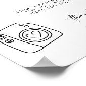 Foto Guestbook | Gästebuchzeichen Poster (Ecke)