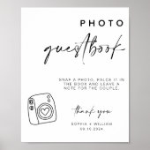 Foto Guestbook | Gästebuchzeichen Poster (Vorne)