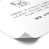 Foto Guestbook | Modernes Minimalistisches Hochzei Poster (Ecke)