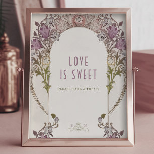 Foto Guestbook Sign William Morris Lavender Poster