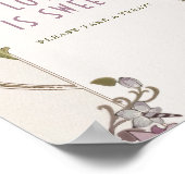 Foto Guestbook Sign William Morris Lavender Poster (Ecke)