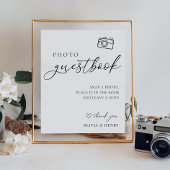 Foto Guestbook Wedding Sign Poster