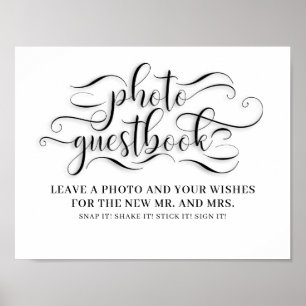Foto Guestbook Wedding Sign Poster