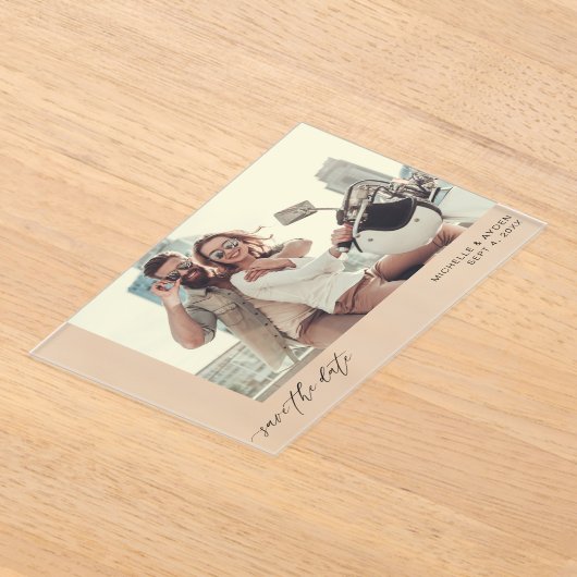 Foto H MOD Einfach Save the Date 1b Acryleinladungen (Ablage )