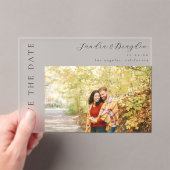 Foto H MOD Save the Date einfach Acryleinladungen (Insitu (Handheld))