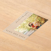 Foto H MOD Save the Date einfach Acryleinladungen (Ablage )